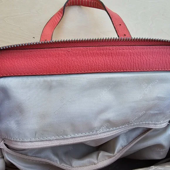 Cromia Womens Pink Pebble Leather Shoulder Bag, Made in Italy, Pre-owned - Picture 15 of 16